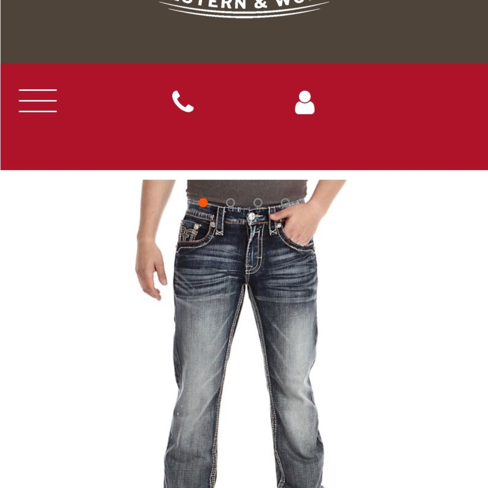 Rock Revival Blue Straight Jeans with Dynamic Fading
